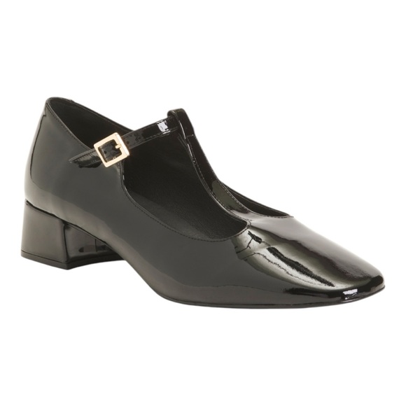 BELANG Shoes - BELANG Black Made In Spain Patent Leather Strappy Heeled Mary Janes
